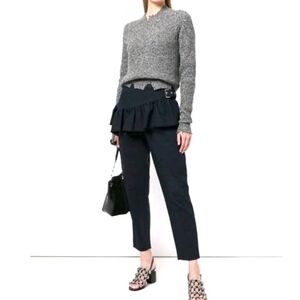 3.1 Phillip Lim Ruffled-Apron Pant Trouser Navy Sz 0 New with Tags Women's 00015